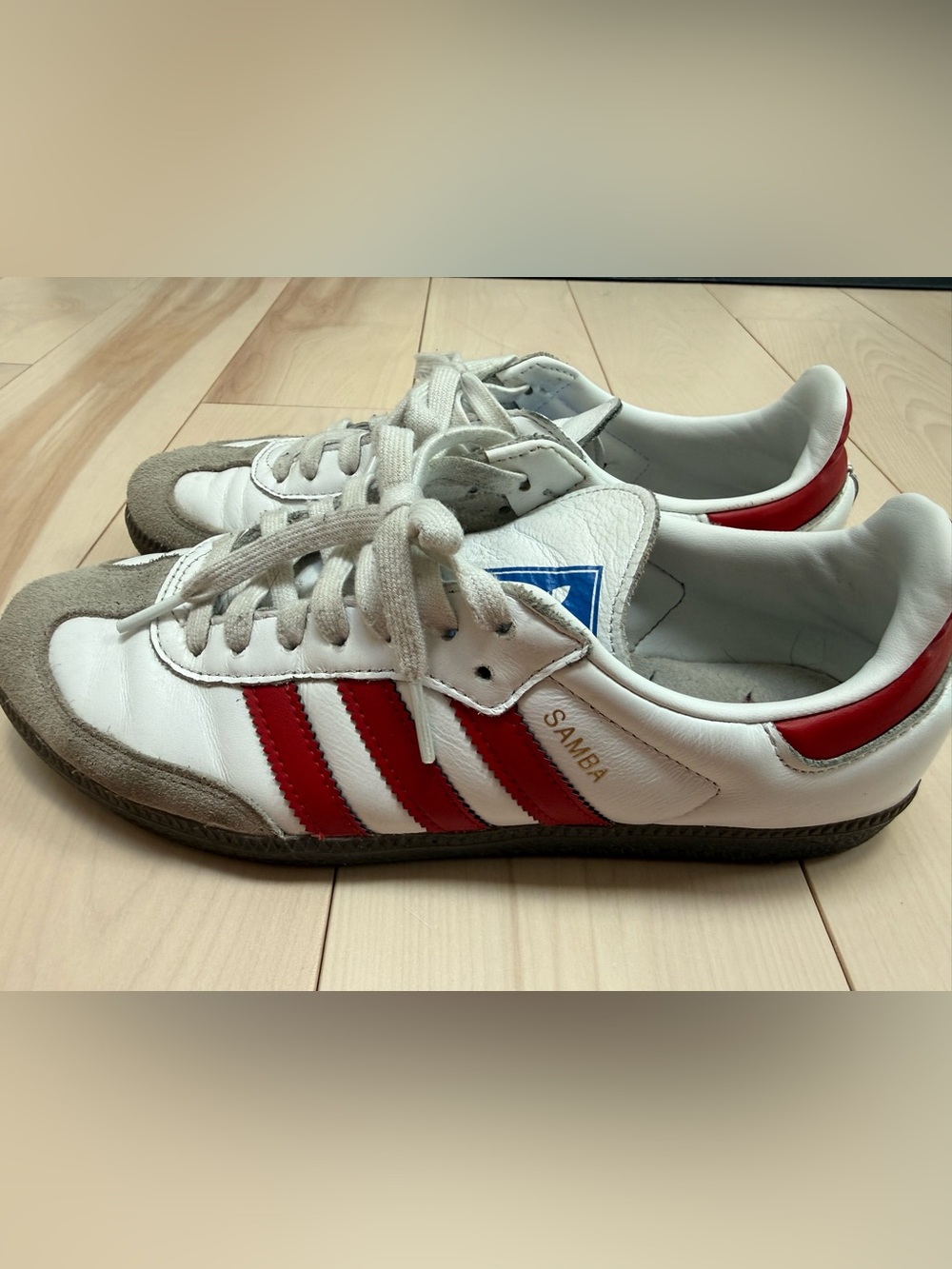 Adidas Sambas White & Red